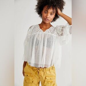 Free People True Candy Mesh Top